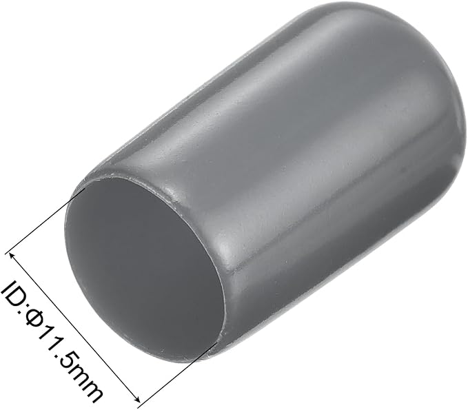 uxcell 20pcs Rubber End Caps 11.5mm ID Vinyl Round Tube Bolt Cap Cover Thread - Image 3