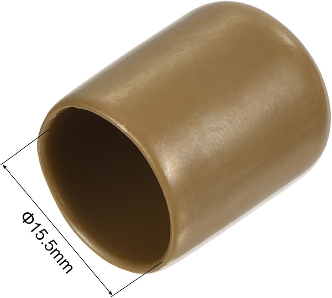 uxcell 20pcs Rubber End Caps 15.5mm ID Vinyl PVC Round Tube Bolt Cap Cover - Image 3