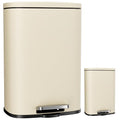 Arlopu 13.2+1.3 Gallon Step Trash Can, Stainless Steel Garbage Bin, Soft-Close by Arlopu