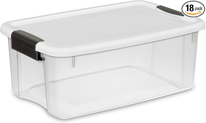 Sterilite 18-Pack Ultra Latching Box, Storage Bins by Sterilite