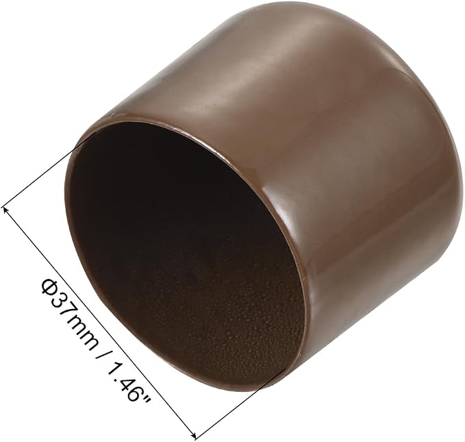 uxcell 20pcs Rubber End Caps 37mm ID Vinyl PVC Round Tube Bolt Cap Cover Screw - Image 3
