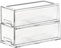 SIMPEXPE Stackable Storage Drawer, Pull Out Plastic Food Fridge Organizer Bins by SIMPEXPE+