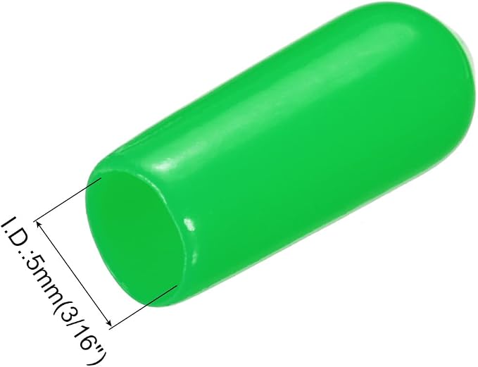 uxcell 20pcs Rubber End Caps 5mm ID Vinyl PVC Round Tube Bolt Cap Cover Screw - Image 3