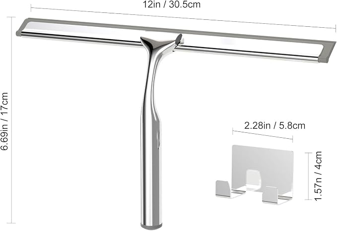 Shower Squeegee for Glass Doors, Squeegee for Shower Glass, Bathroom - Image 2