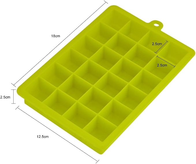 Ice Cube Tray, Silicone Square Ice Trays Easy Release Stackable Ice Cube Mold - Image 6