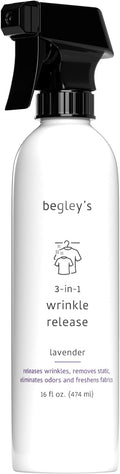 Begley's 3-in-1 Wrinkle Remover, Quick Fix Wrinkle Release, Static Cling Remover by Begleys