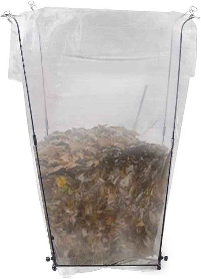 2 Pack Trash Bag Holder, Metal Garbage Bag Holder, 30-45 Gallon Portable Trash - Image 7