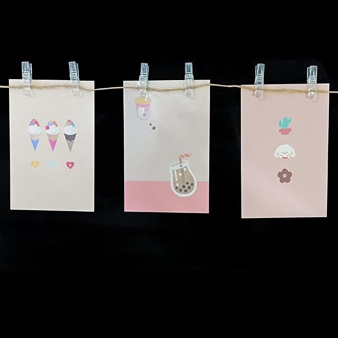 128 Pieces Mini Transparent Plastic Clear Clips, Photo Clips, Clothespins Clip - Image 7