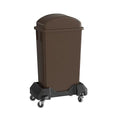 23 Gallon Brown Slim Jim Trash Can by Krollen+Industrial