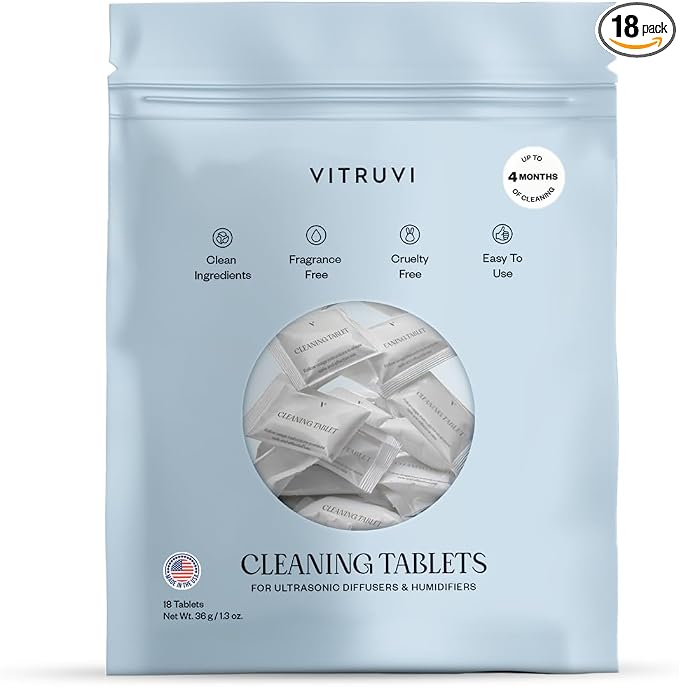 VITRUVI Cleaning Tablets for Diffusers & Humidifiers | Removes Stains & Residue by vitruvi
