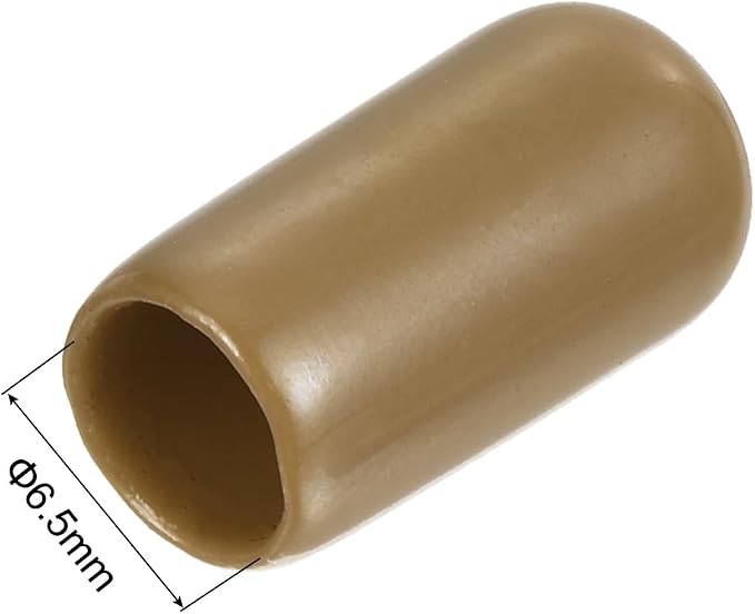 uxcell 20pcs Rubber End Caps 6.5mm ID Vinyl PVC Round Tube Bolt Cap Cover Screw - Image 3