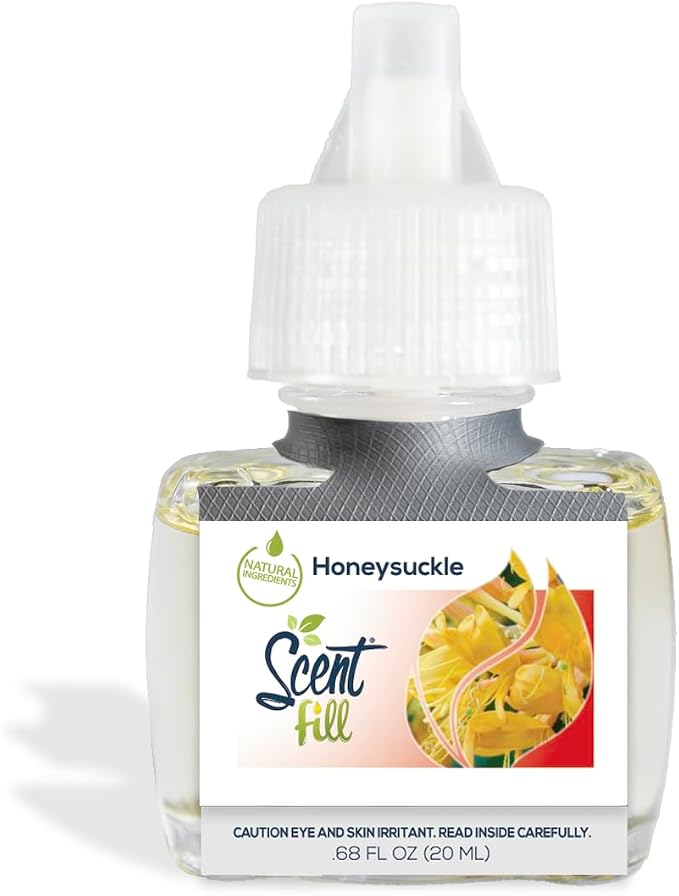 Scent Fill Honeysuckle Plug in Air Freshener, Scented Oil Refills, 2 Refills + - Image 3