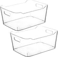 Clear Extra Large Plastic Storage Bins, Pantry Organizers and Storage by CONTROLKITCHEN