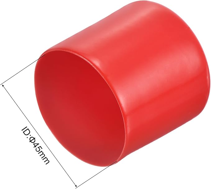 uxcell 20pcs Rubber End Caps 45mm ID Vinyl Round Tube Bolt Cap Cover Thread - Image 3