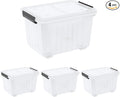 Kiddream 50 Quarts Clear Plastic Latching Boxes by Kiddream