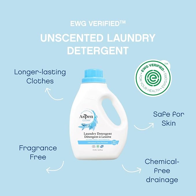 AspenClean Natural Laundry Detergent Unscented - Image 3