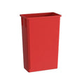 23 Gallon Red Slim Jim Trash Can by Krollen+Industrial