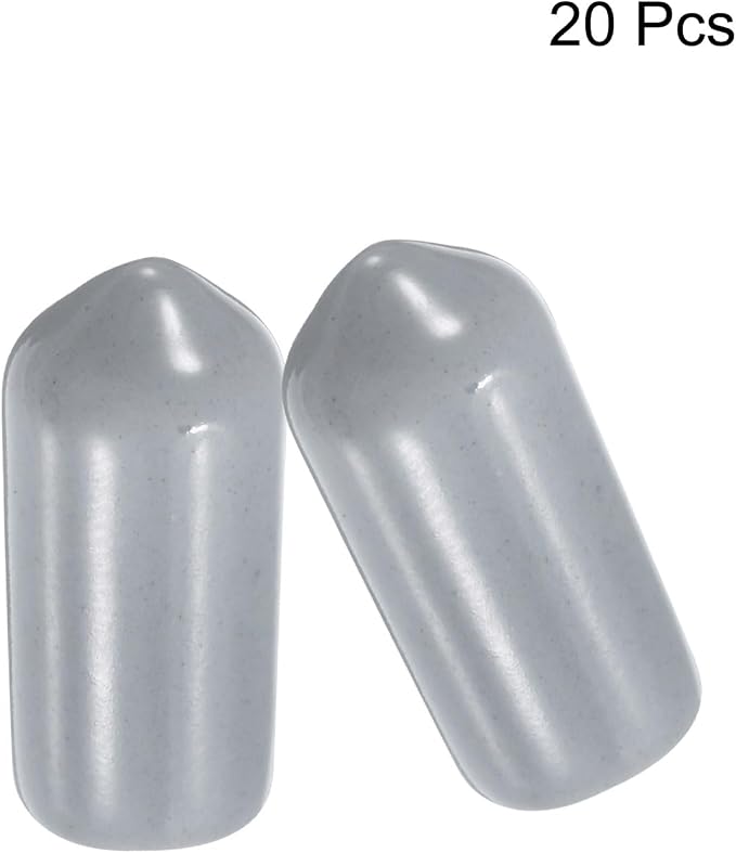 uxcell 20pcs Rubber End Caps 7mm ID Vinyl PVC Round Tube Bolt Cap Cover Screw - Image 2