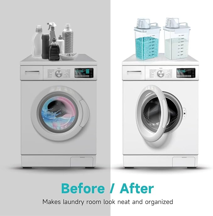 Tokokimo 2 Packs Laundry Powder Container, Laundry Detergent Dispenser - Image 5