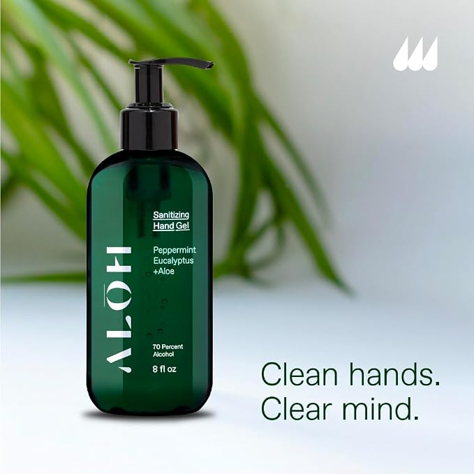 ALŌH Sanitizing Hand Gel 2-pack | Lemongrass + Aloe | 70% Alcohol Hydrating - Image 7