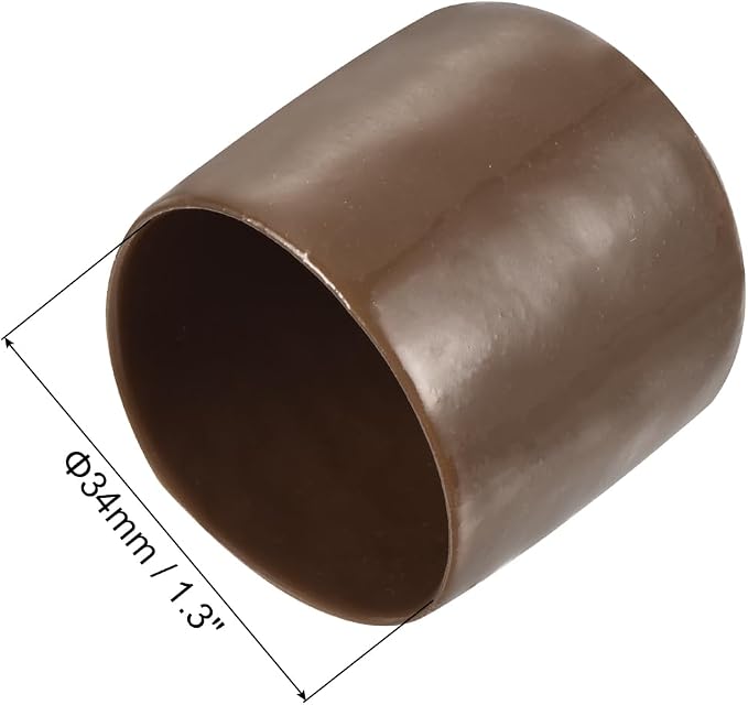 uxcell 20pcs Rubber End Caps 34mm ID Vinyl PVC Round Tube Bolt Cap Cover Screw - Image 3