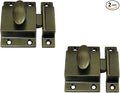 QCAA Traditional Large Oval Turn Cabinet Latch, Solid Brass, by QCAAHardware