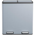 AthLike 60L Dual Trash Can, Stainless Steel Kitchen Garbage Can, Double by AthLikeforEveryone