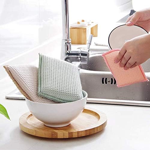 JEBBLAS Bamboo Natural Kitchen Sponges Dish Sponge Cleaning Sponge Heavy Duty - Image 8