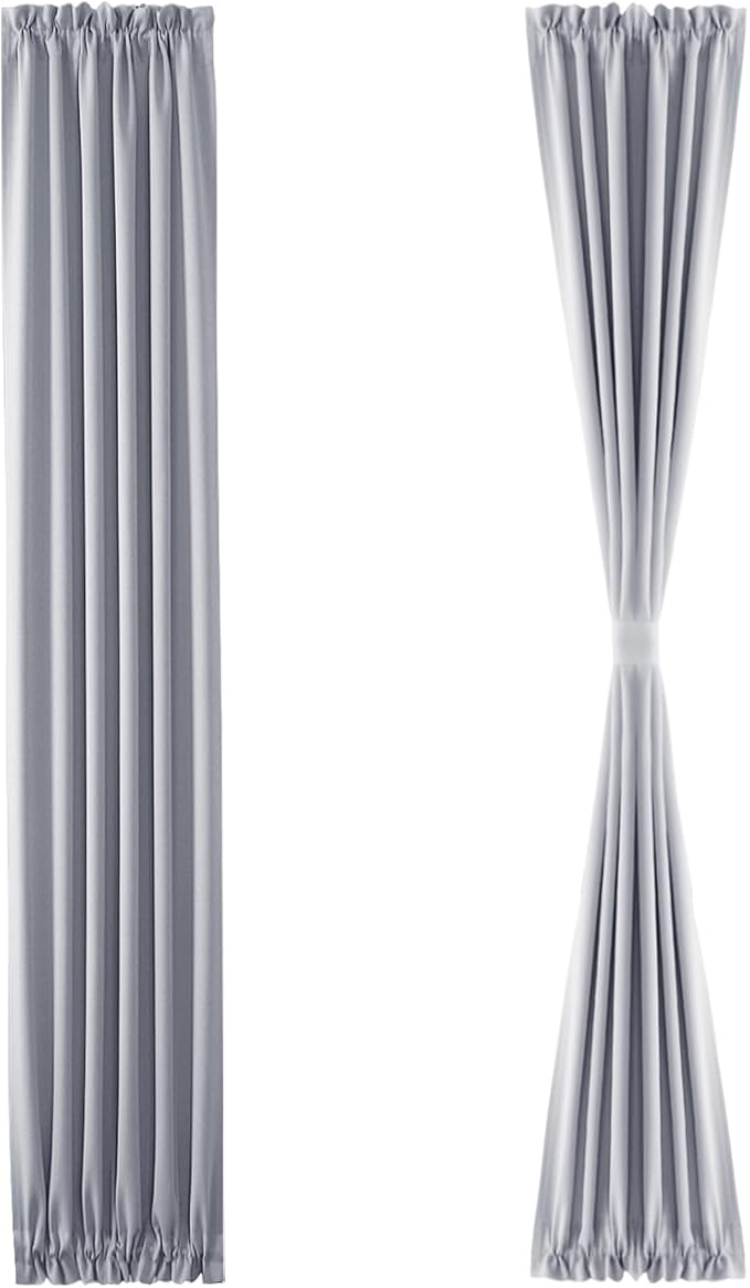 DWCN French Door Curtains – Rod Pocket Thermal Blackout Curtain - Image 7