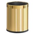 14L/2.6GAL，Gold Bathroom Trash can, Brushed Brass Garbage can, Small Gold by LEASYLIFE