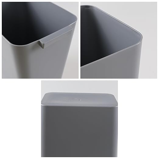 Zopnny Plastic Trash Can Wastebasket, Waste Bin, 4.5 Gallon, 3 Pack - Image 3