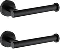 TASTOS Toilet Paper Holder SUS304 Stainless Steel Round Size Matte Black 2 Pack by TASTOS