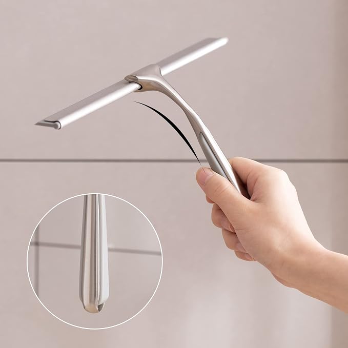 Shower Squeegee for Shower Doors 10 Inch Bathroom Squeegee for Windows - Image 7