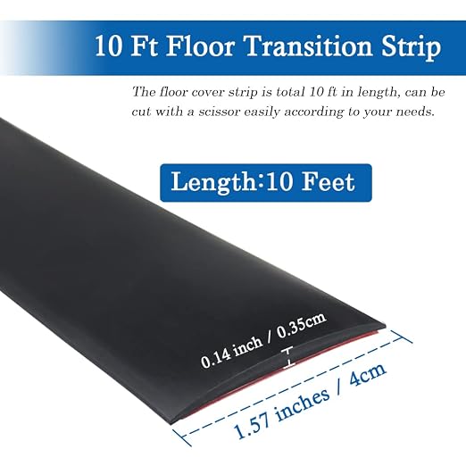 Floor Transition Strip Self Adhesive Floor Cover Strips Laminate 1.57" Wide - Image 6