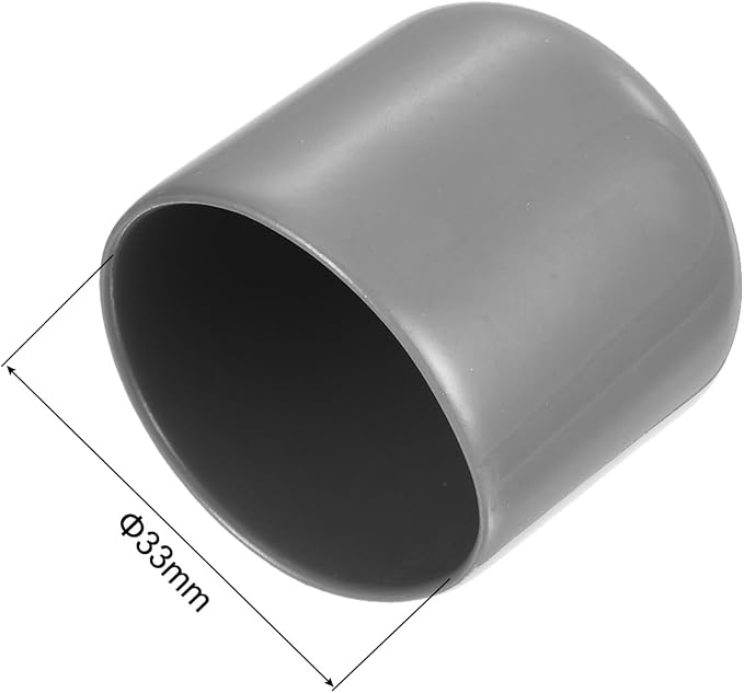 uxcell 20pcs Rubber End Caps Protective Caps 33mm ID Vinyl PVC Round Tube Bolt - Image 3