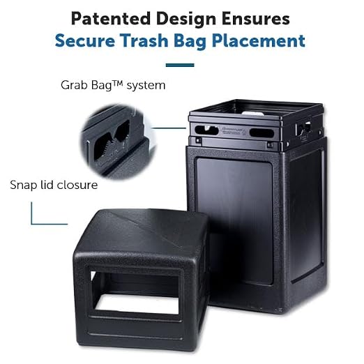 Commercial Zone-73290199 PolyTec 42 Gallon Square Waste Container - Image 2