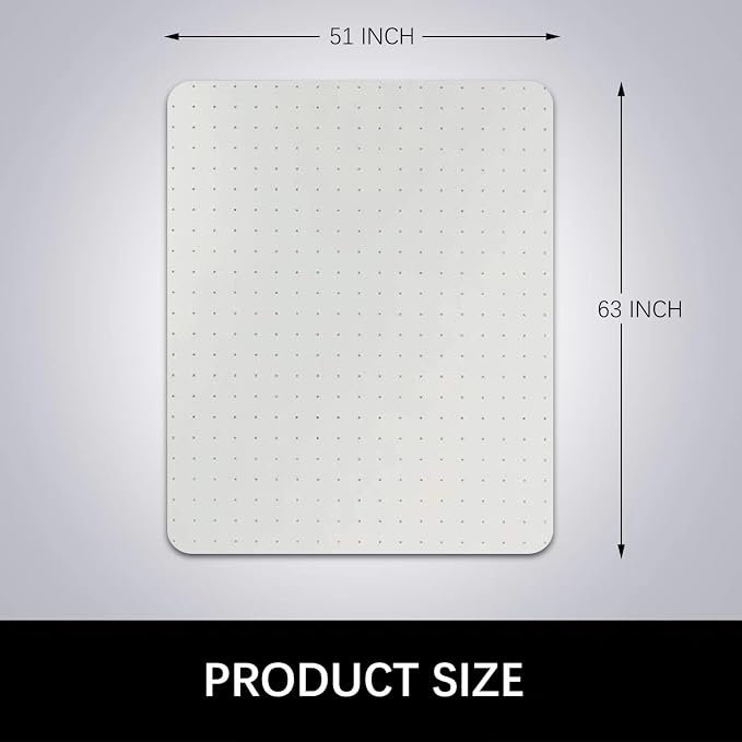 Kuyal Desk Chair Mat for Carpet, Office and Home, Easy Glide, Protects Floors - Image 7
