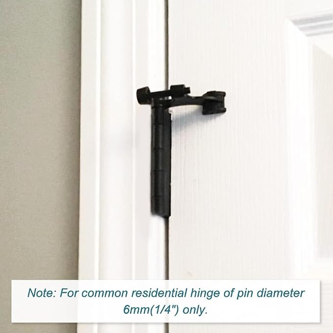 48Pack Hinge Pin Black Door Stopper, Adjustable Heavy Duty Hinge Pin Door Stop - Image 5