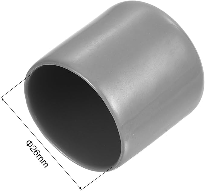 uxcell 20pcs Rubber End Caps Protective Caps 26mm ID Vinyl PVC Round Tube Bolt - Image 3