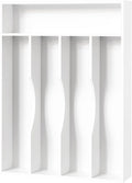 Bellsal White Utensil Organizer 10 Inch Silverware Tray by Bellsal