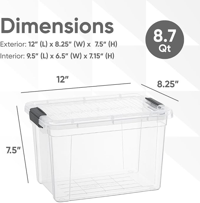 Superio Clear Storage Boxes - Image 2