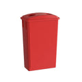 23 Gallon Red Slim Jim Trash Can by Krollen+Industrial