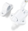 6 Packs Self-Closing Latches，White Spring Door Lock，Resilient Bolt Latch by INIRET