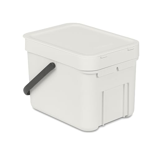 Brabantia Sort & Go Food Trash Can Small Countertop Kitchen Compost Caddy - Image 5