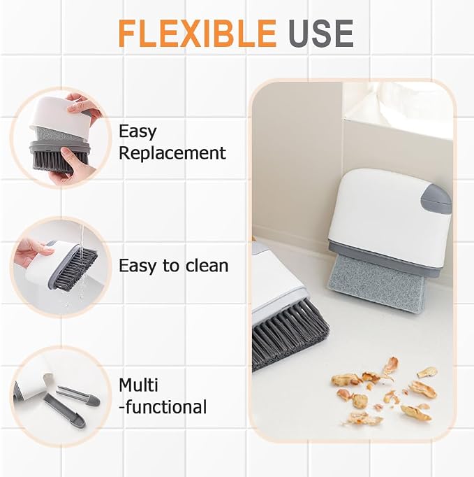 2 in 1 Groove Cleaning Brush, Upgraded Crevice Cleaning Brush & Magic Window - Image 4