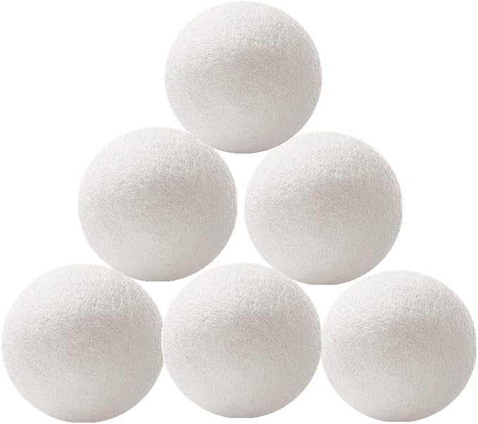 Wool Dryer Balls 6 Pack by Xindejia
