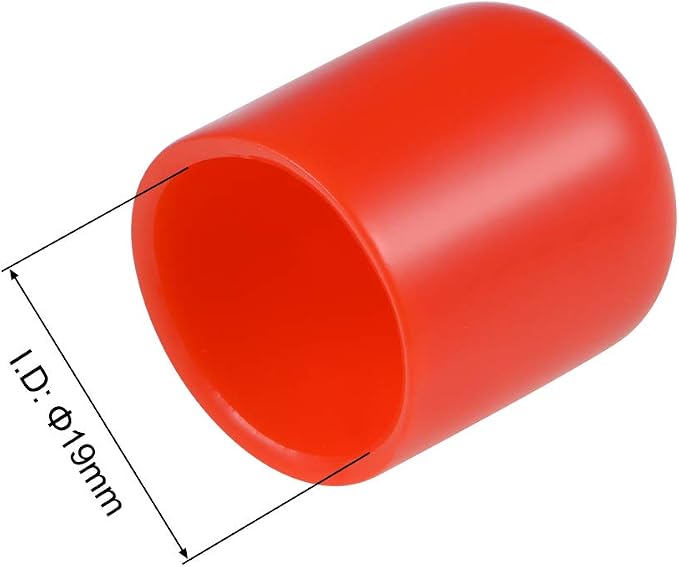 uxcell 20pcs Rubber End Caps 19mm ID Vinyl Round Tube Bolt Cap Cover Thread - Image 3