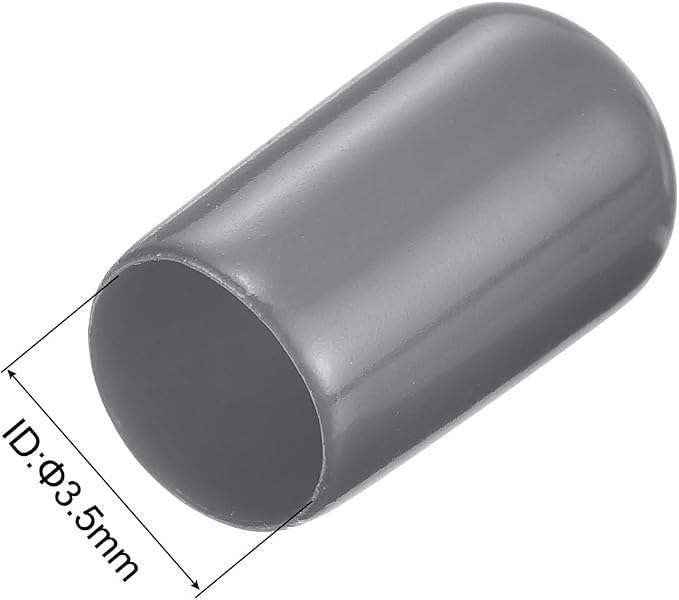 uxcell 20pcs Rubber End Caps 3.5mm ID Vinyl Round Tube Bolt Cap Cover Thread - Image 3