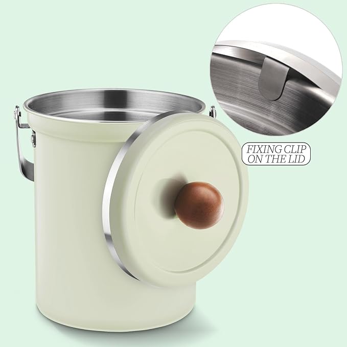 Kitchen Countertop Compost Bin 101Ounces / 3Liter - Image 2