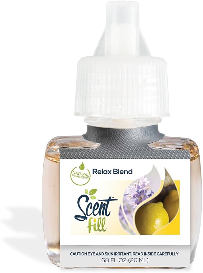 Scent Fill Relax Blend Plug in Air Freshener, 4 Scented Oil Refills - Image 4